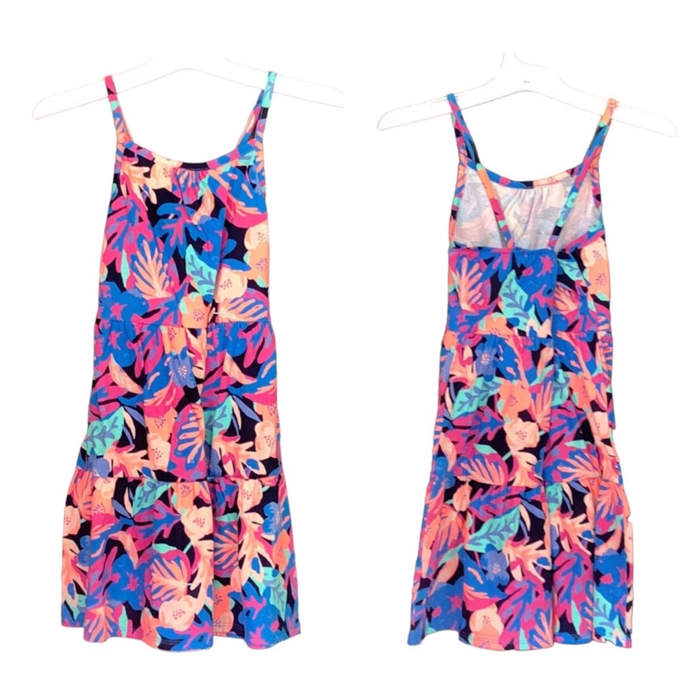 Cat & Jack Multi-Color Sleeveless Tiered Dress
